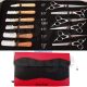 7.5" Pet Grooming Shears 7.5" Thinning Shears 8.5" Pet Grooming Shears 8.5" Curved Pet Grooming Shears 8.5" U Teeth Thinning 10" Pet Grooming Shears Stripping Knives 6 Pcs Oil Bottle Red And Black Kit With zipper and extra Flap Kit Size when Close 11.9” x 10.6” You can also select your required scissors and tools from our web site we will adjust your required tools in this kit.