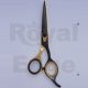 Black and Gold Scissors. Size 7.5". other sizes are also available . One part of scissors is black and an other is in Gold. we can do this on any of our scissors. in any size from 4.5” to 10” size.